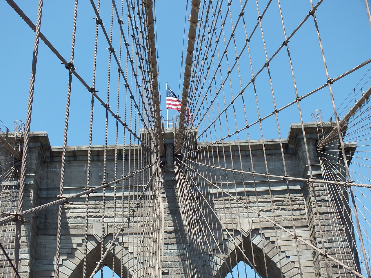 new york brooklyn bridge usa free photo