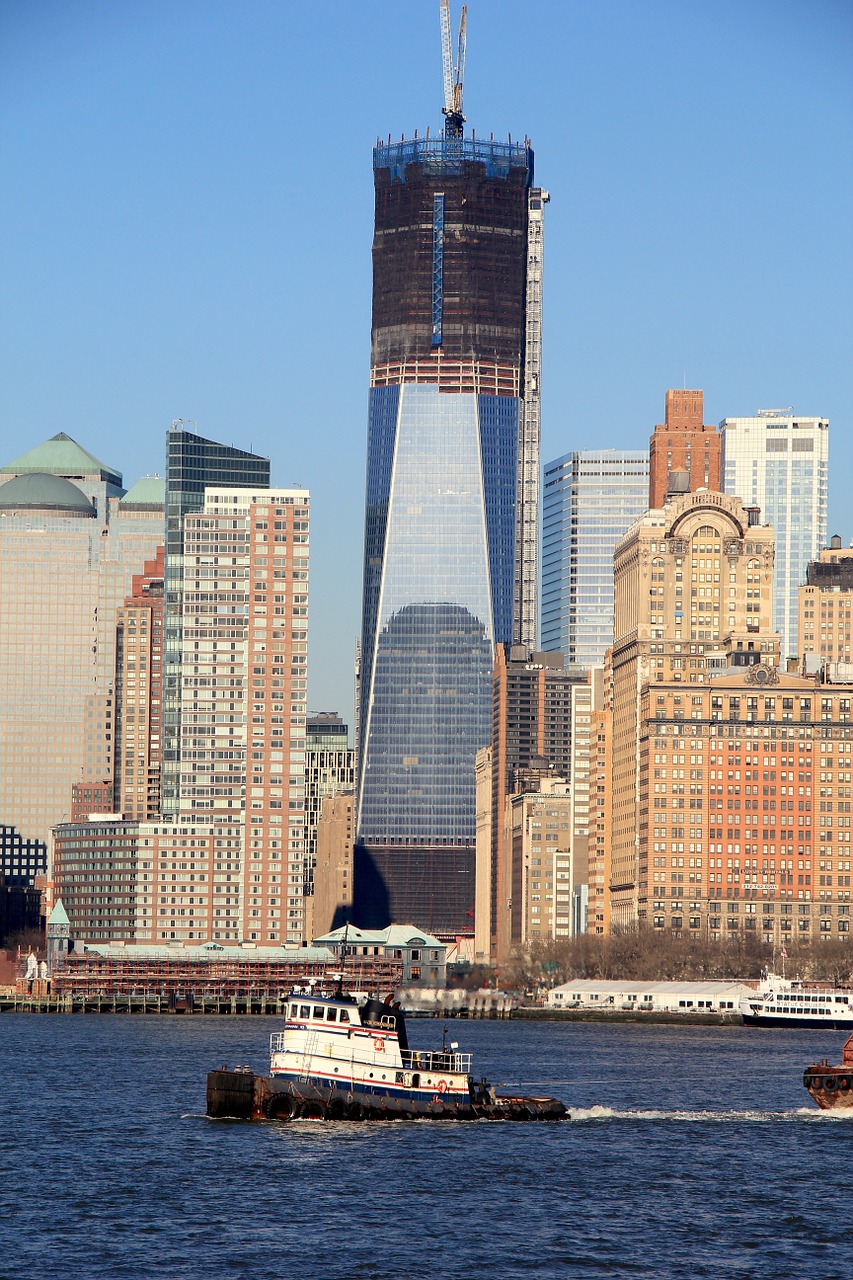 new york tug skyscraper free photo