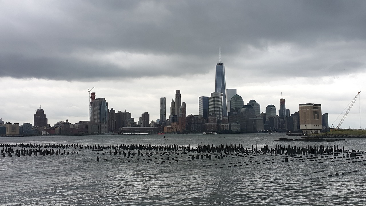 new york storm city free photo