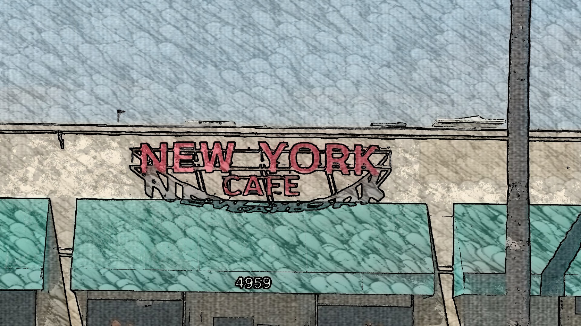 new york cafe testaurant free photo