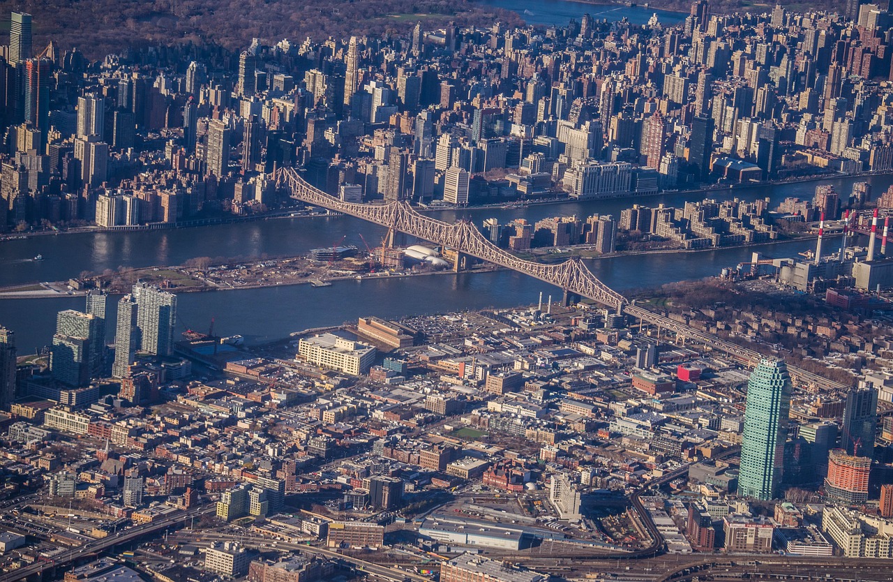 new york city aerial photography bridge free photo