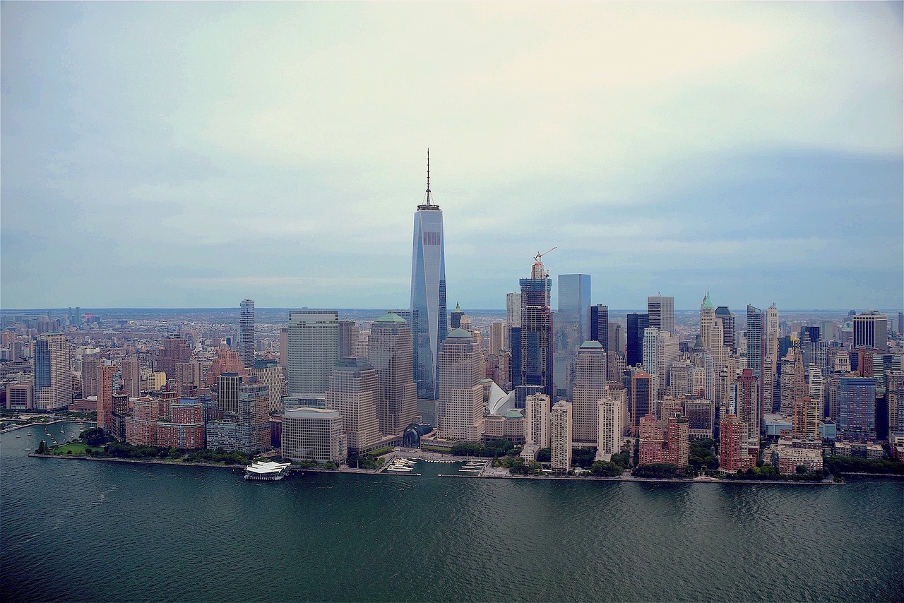 new york city skyline new york free photo