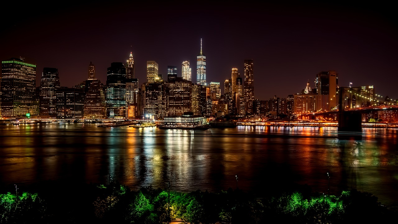 new york city panorama urban free photo