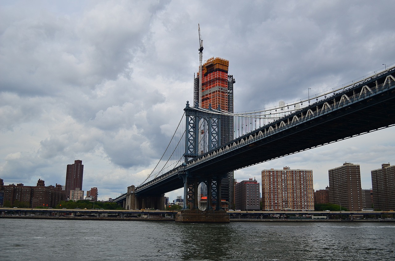 new york city brooklyn bridge landmark free photo