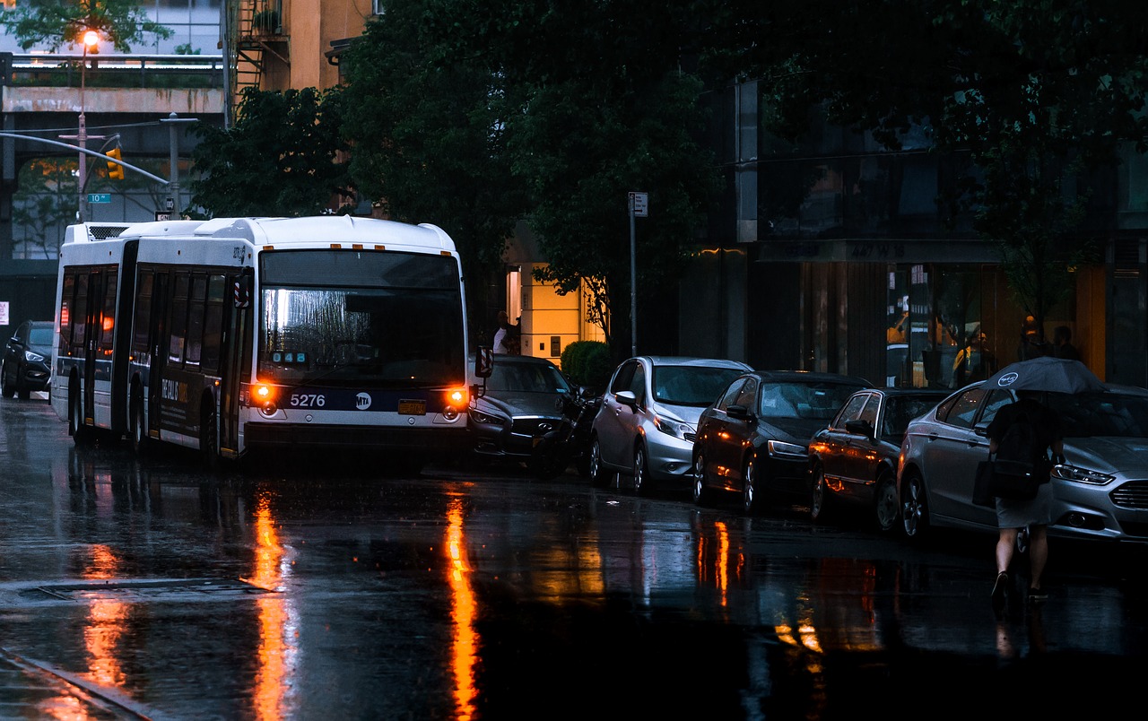 new york city  bus  public transportation free photo