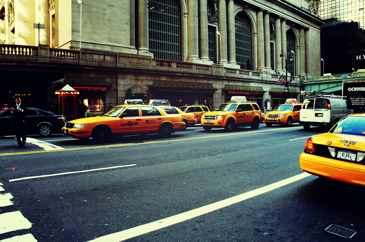 new york city yellow cabs new york free photo