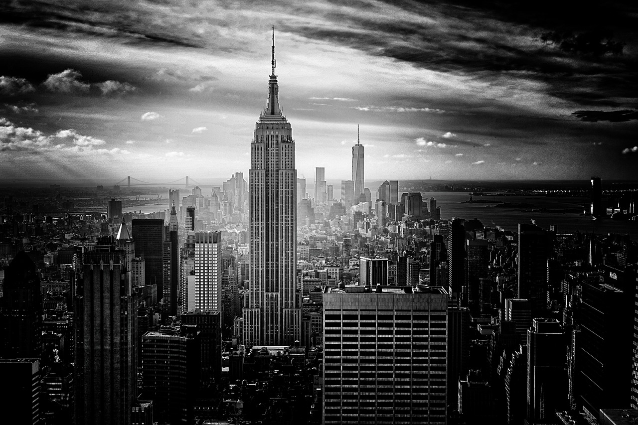 new york city empire state building manhattan free photo