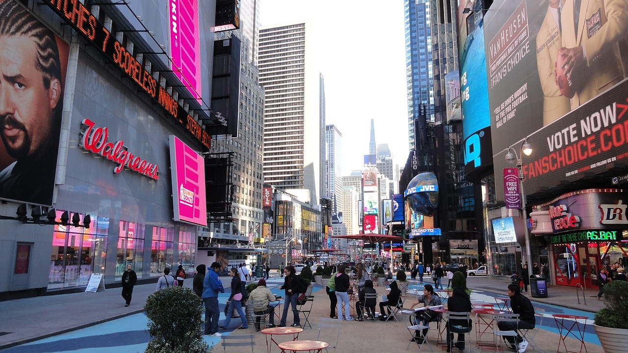 new york city times square manhattan free photo