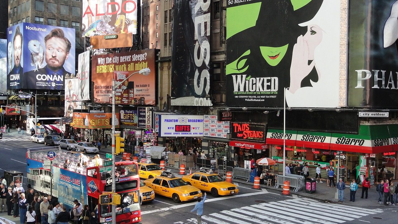 new york city times square manhattan free photo