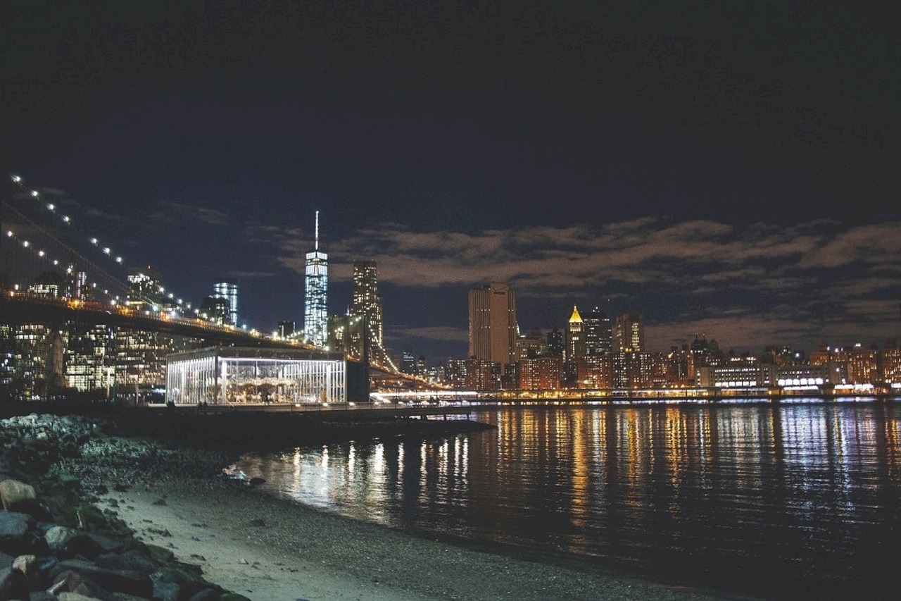 new york city night lights free photo