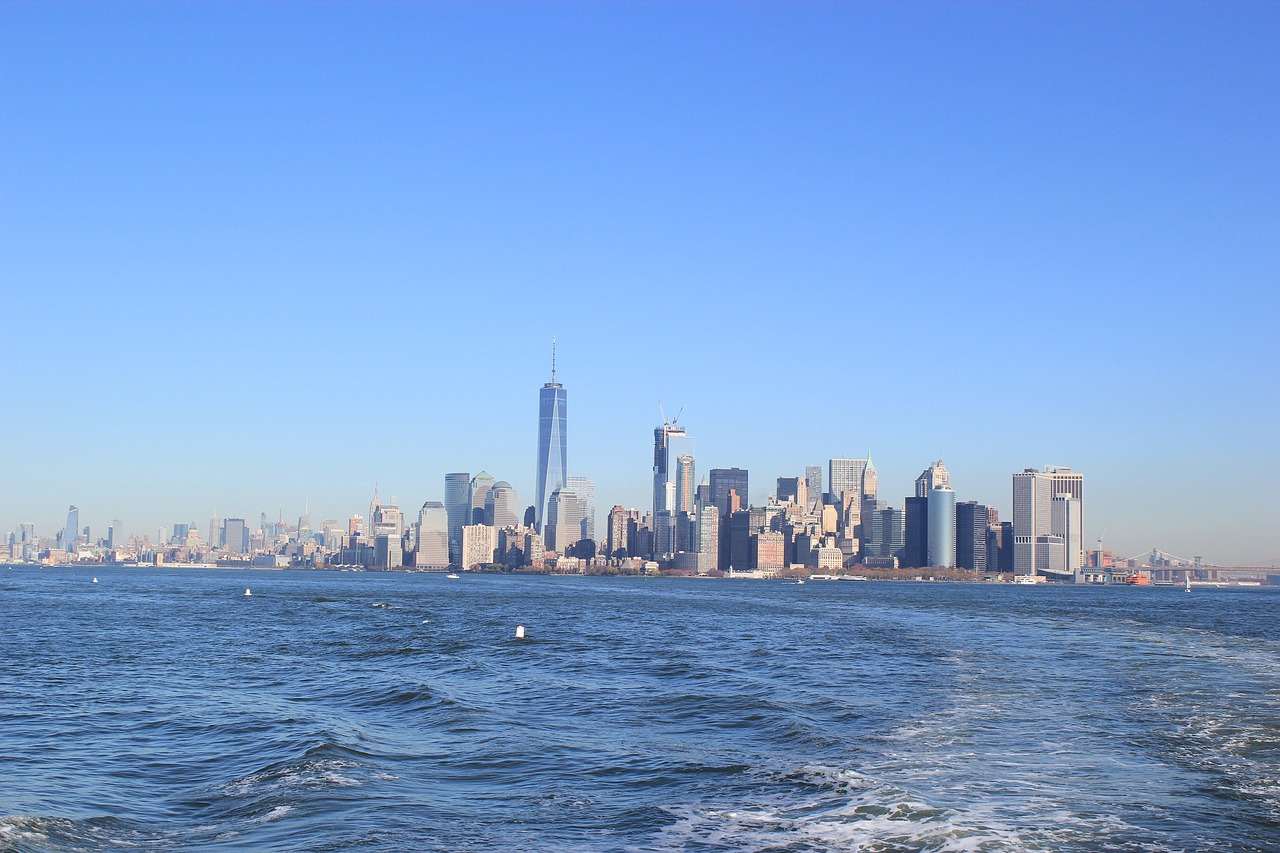 new york city skyline manhattan manhattan skyline free photo