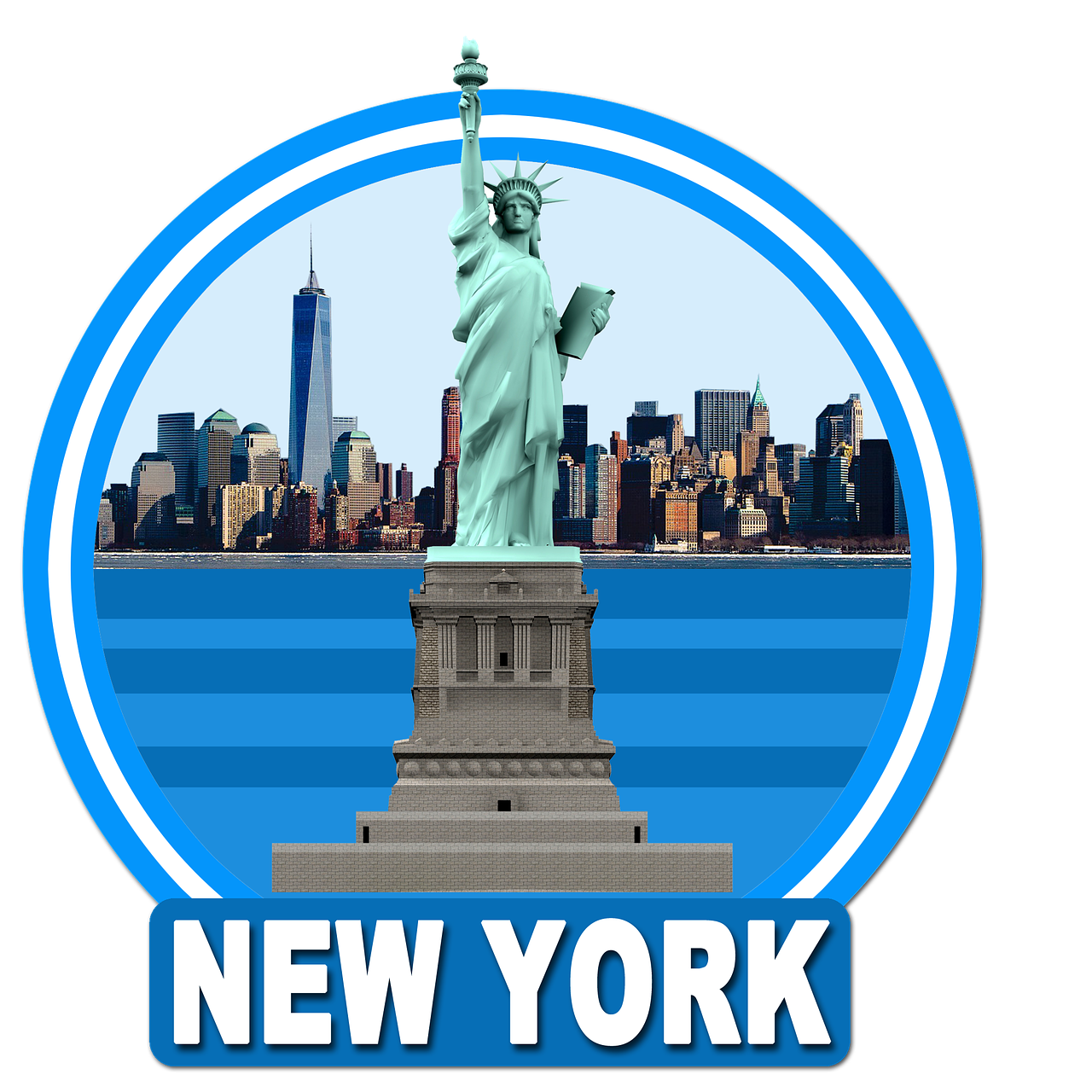new york ny the statue of liberty manhattan free photo