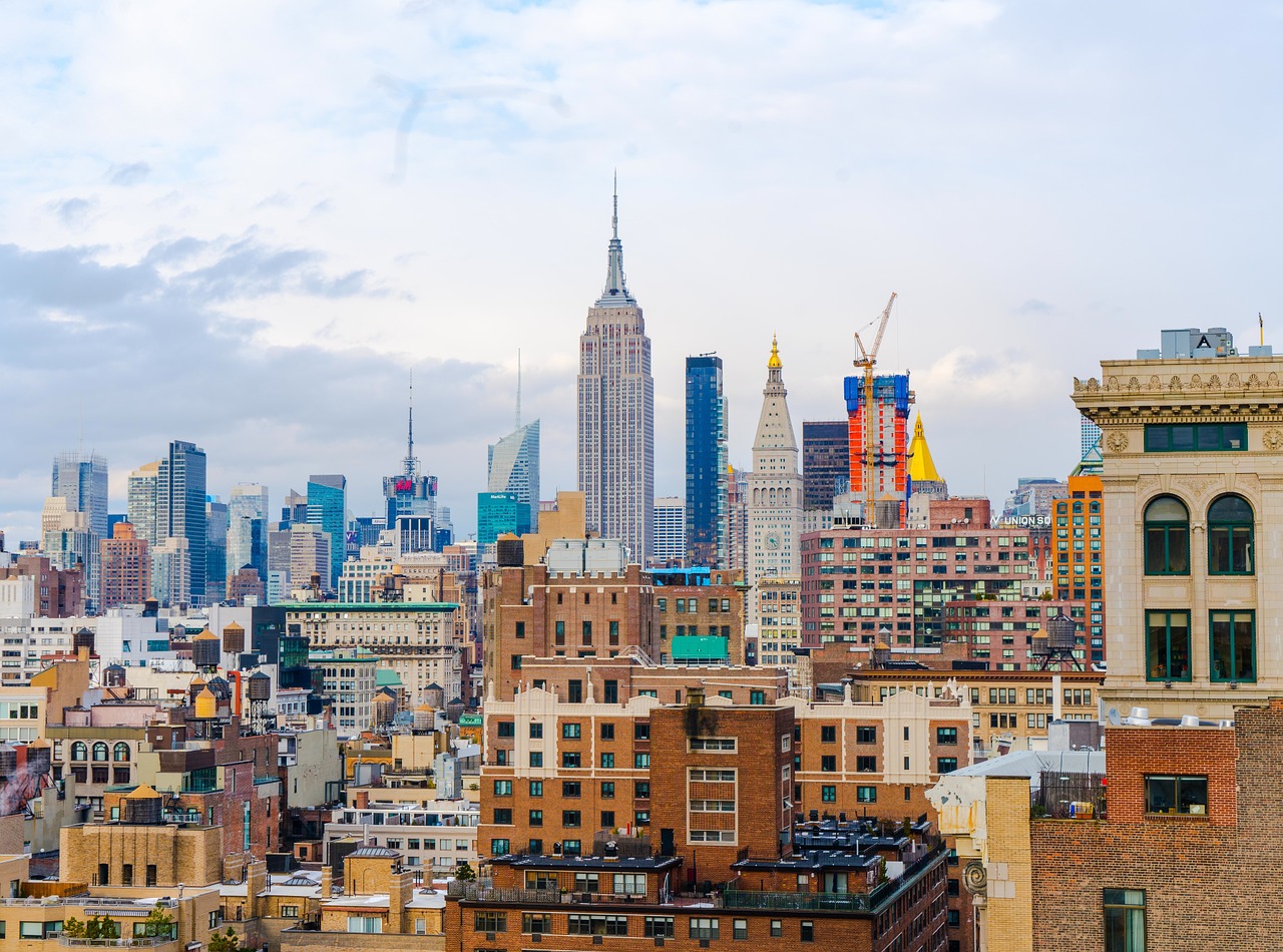 new york skyline new york city new free photo