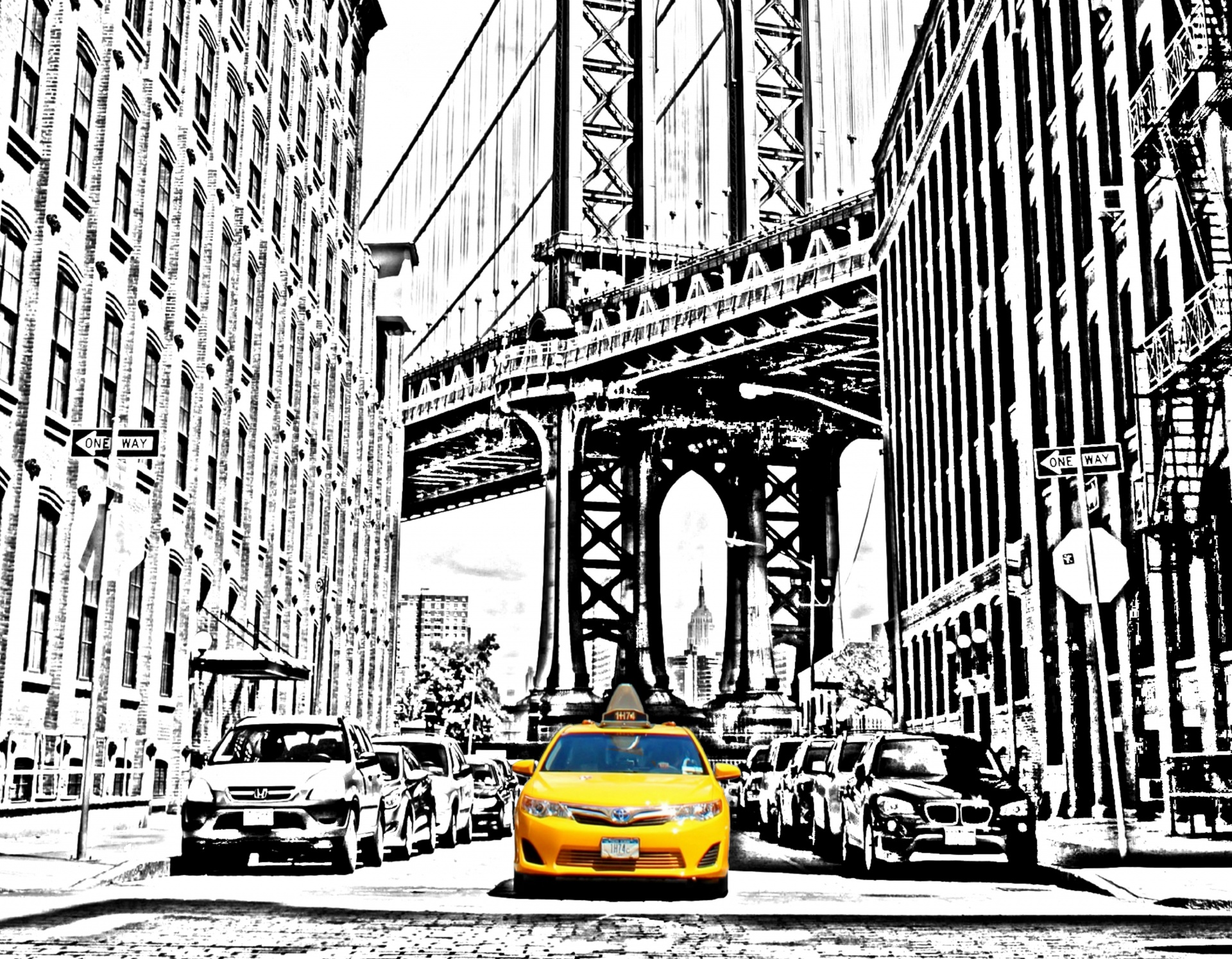 yellow cab yellow taxi new york free photo