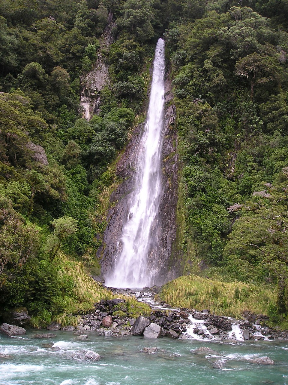 new zealand waterfall nature free photo