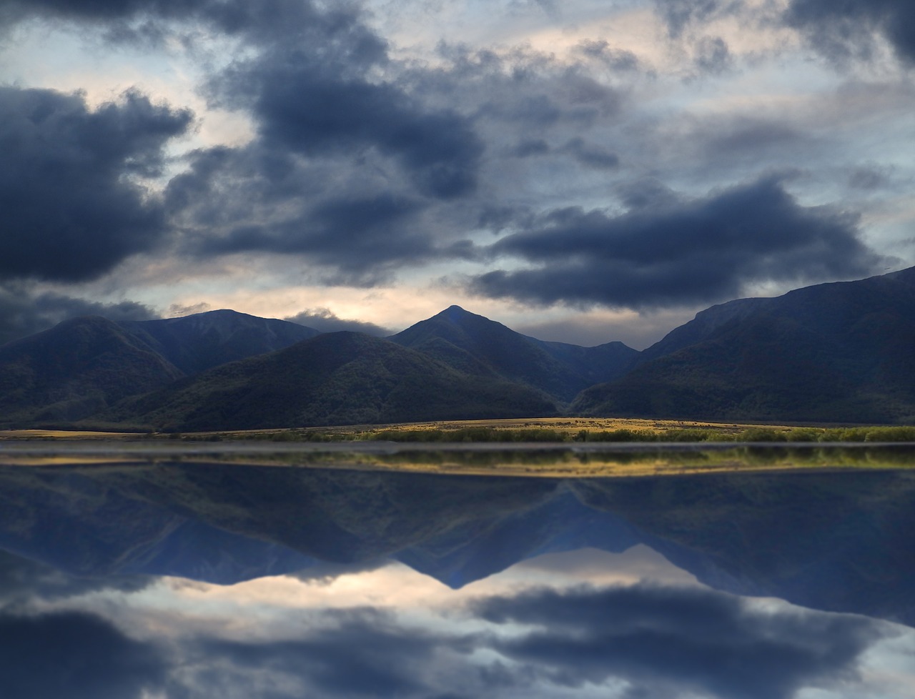 new zealand mountains lake free photo