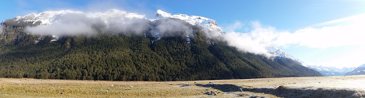 new zealand snow mountain free photo