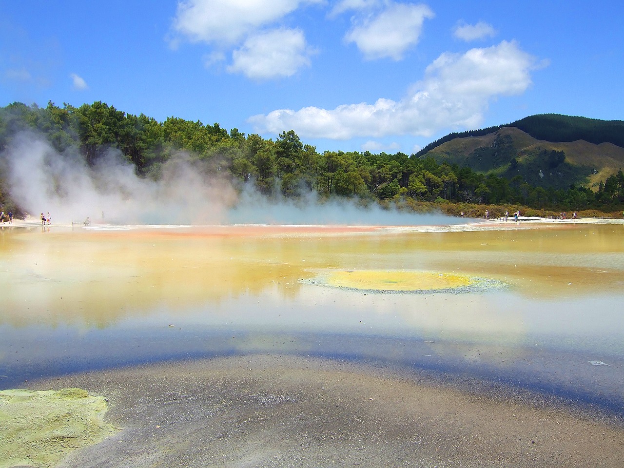 new zealand rotorua geothermal free photo