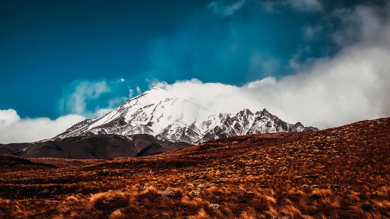 new zealand mountains sky free photo