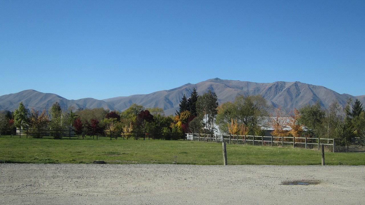 new zealand ranch mountain free photo