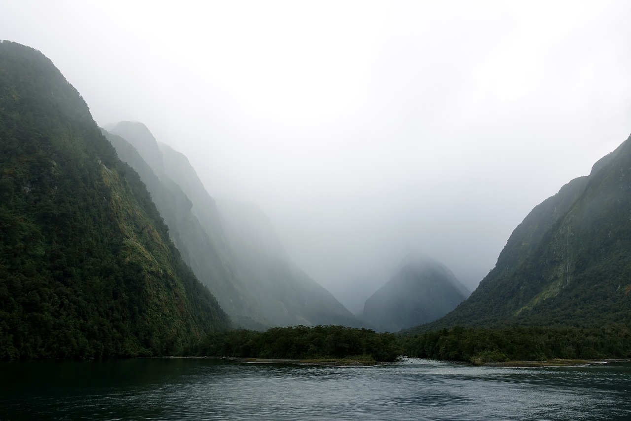 new zealand mountain river free photo