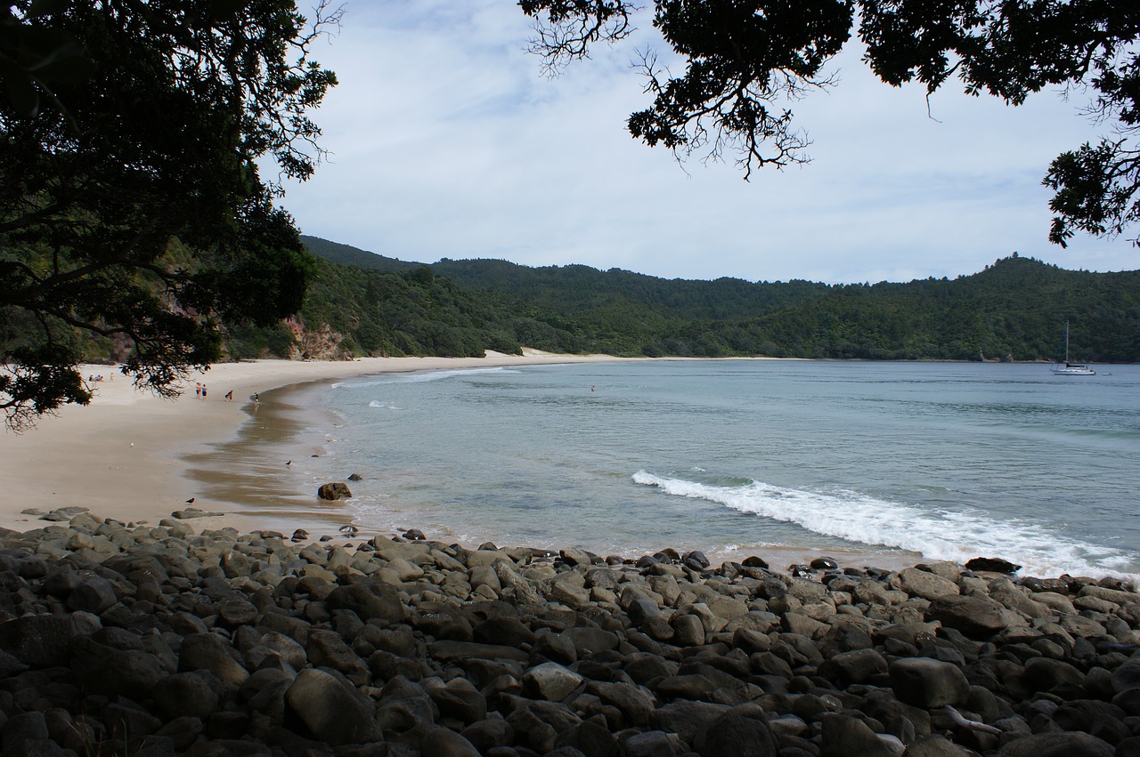 new zealand new chums beach coromandel free photo