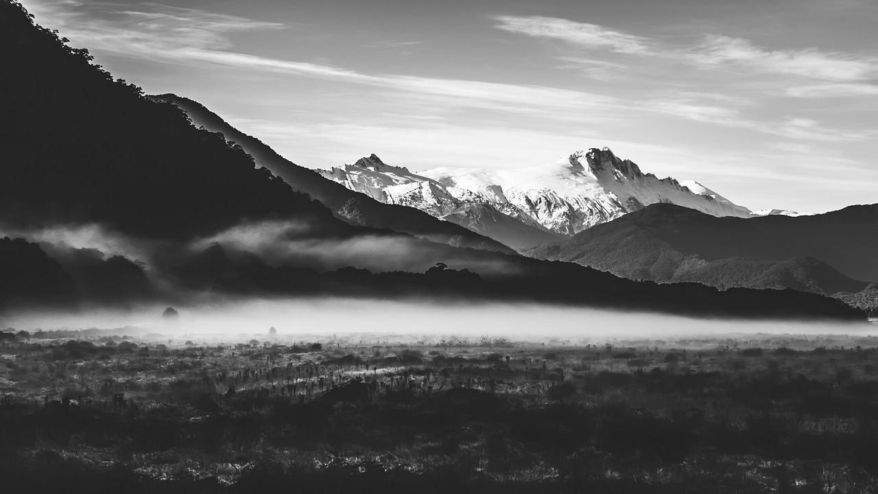 new zealand mountains panorama free photo