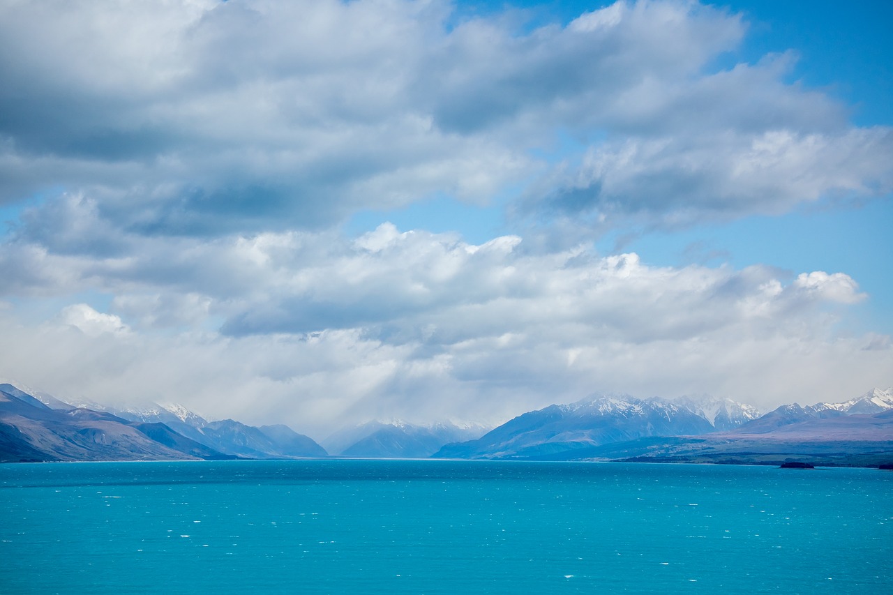 new zealand  water  mountains free photo