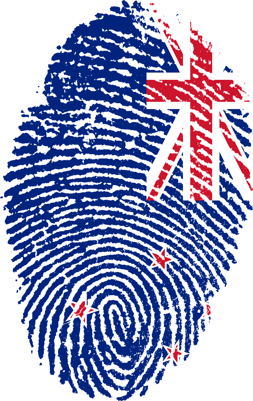 new zealand flag fingerprint free photo