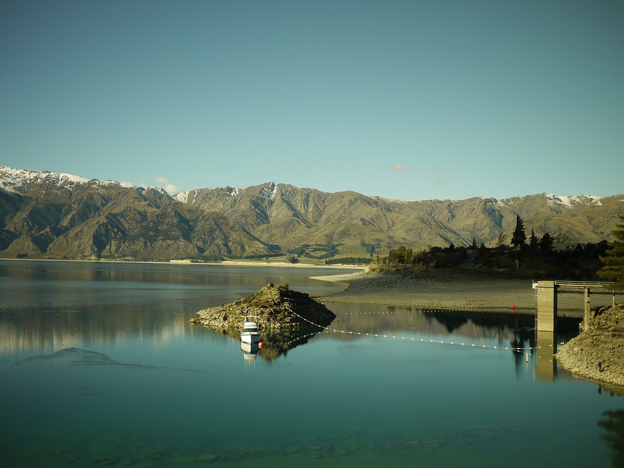 new zealand landscape lake free photo