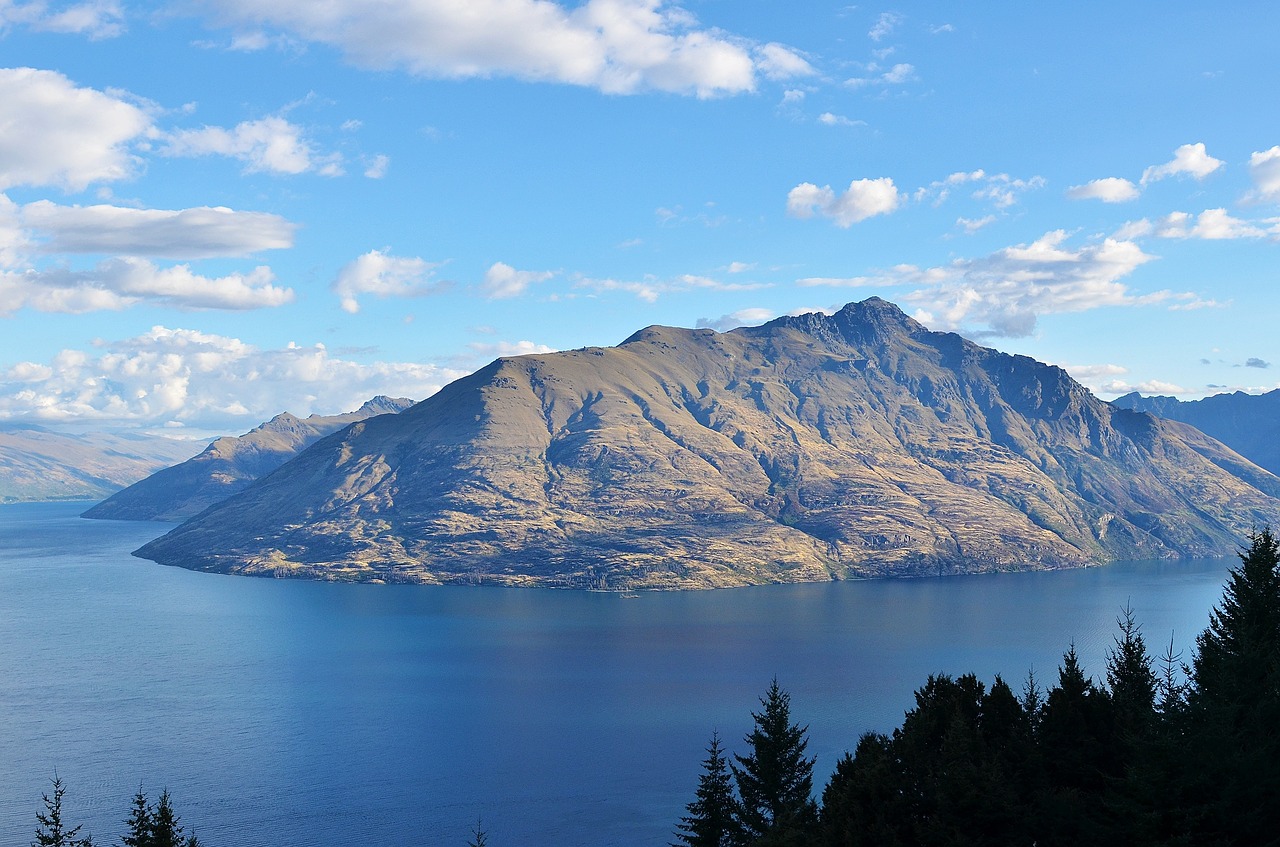 new zealand lake mountain free photo