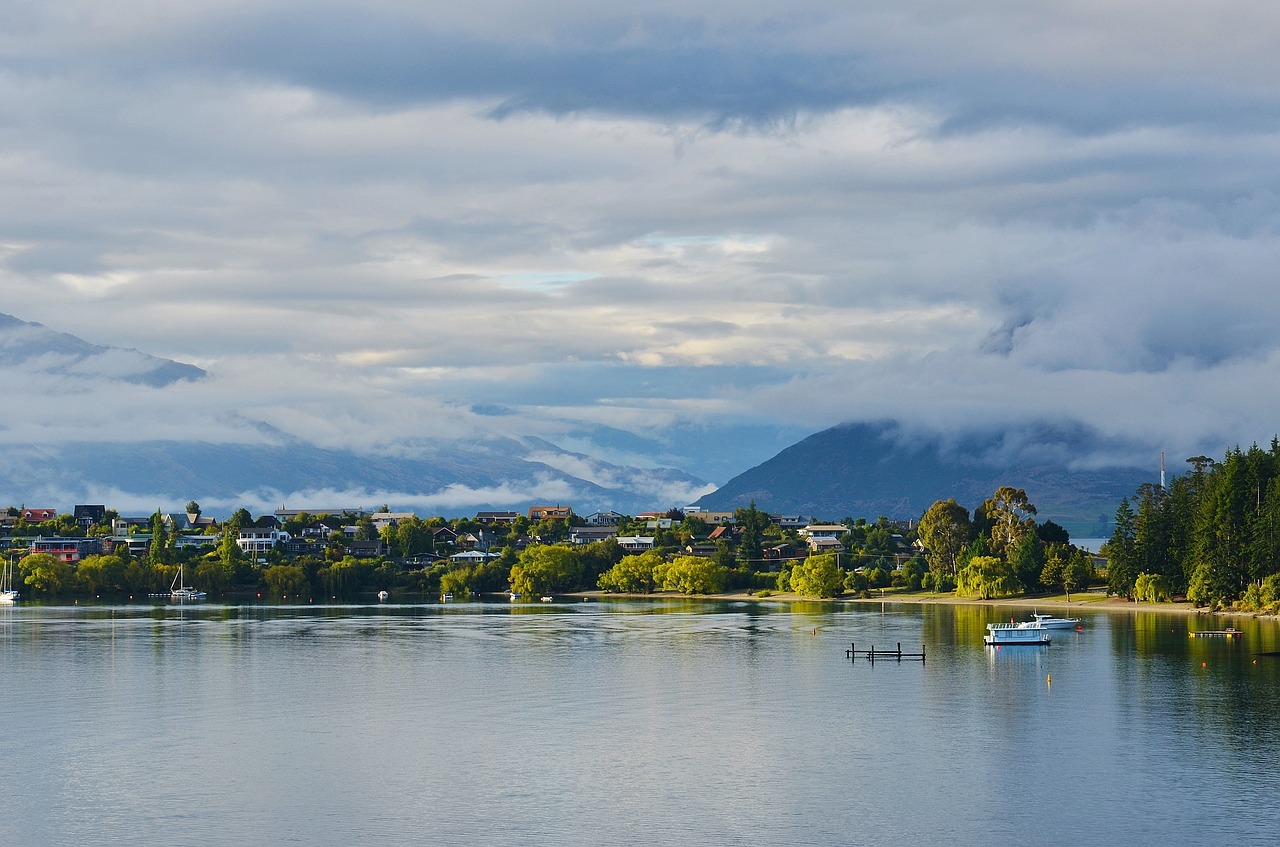 new zealand lake mountain free photo