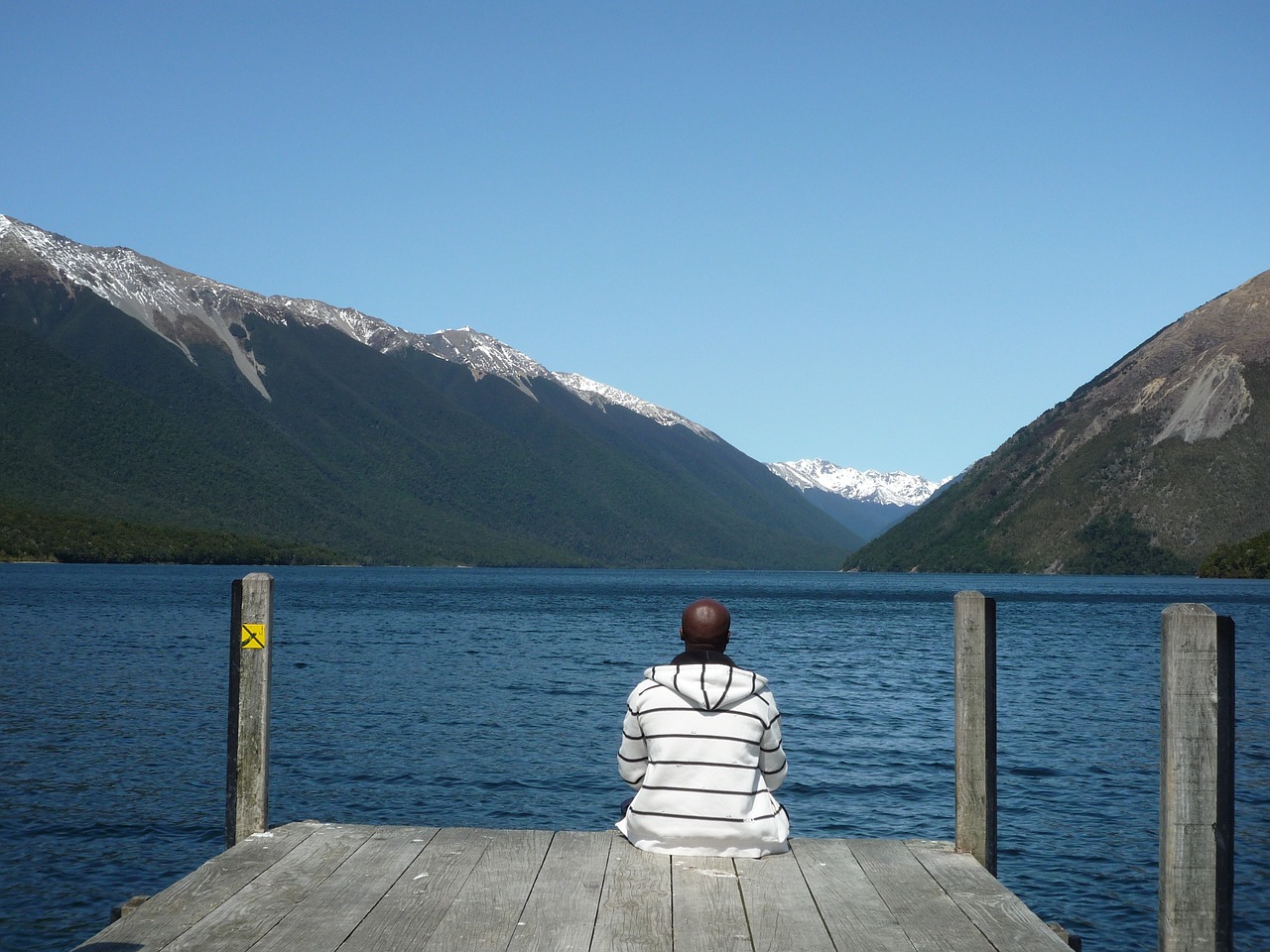 new zealand lake mountain free photo