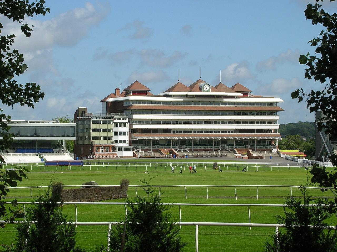 newbury racecourse buildings free photo