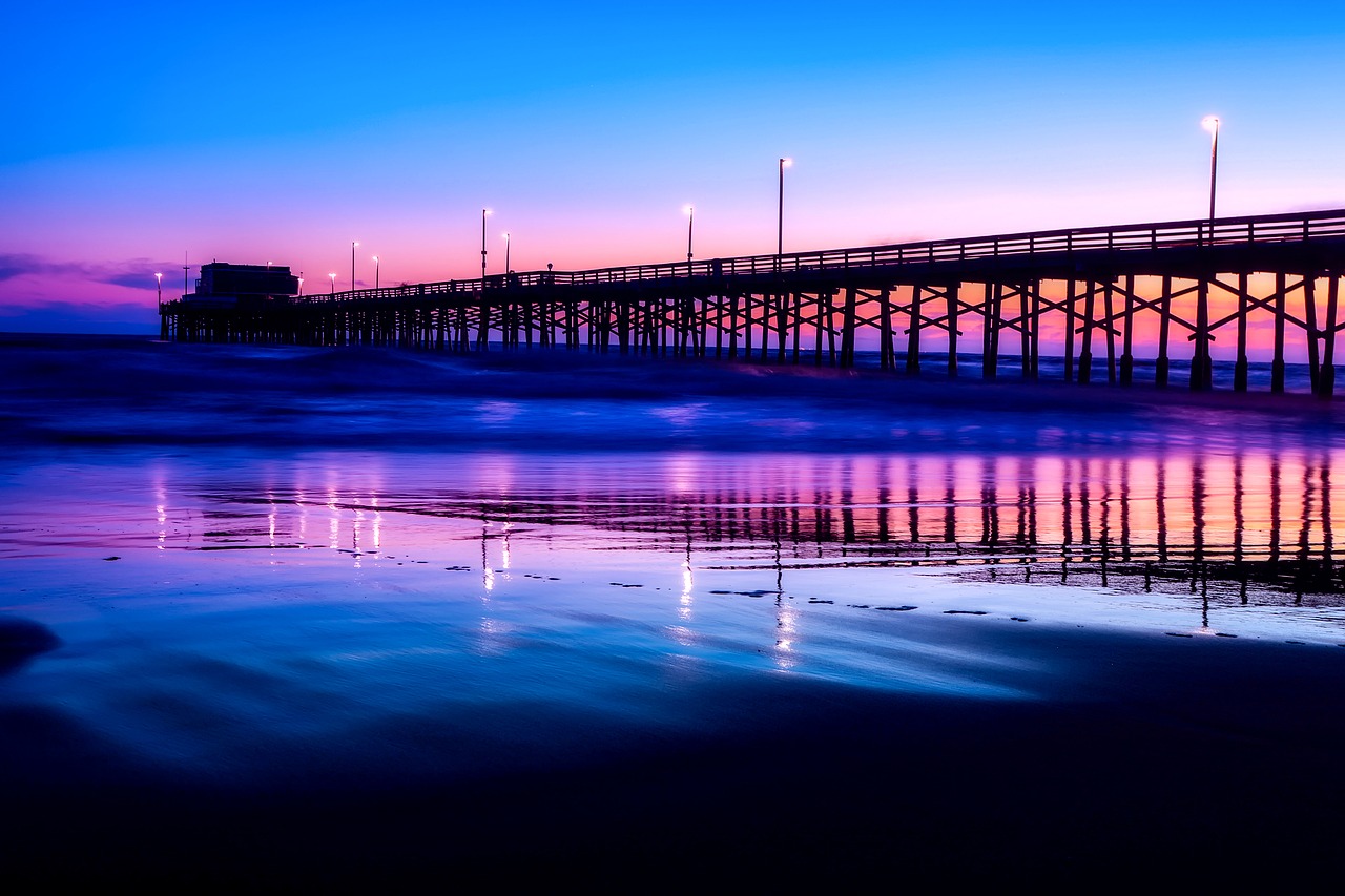newport beach california sunset free photo
