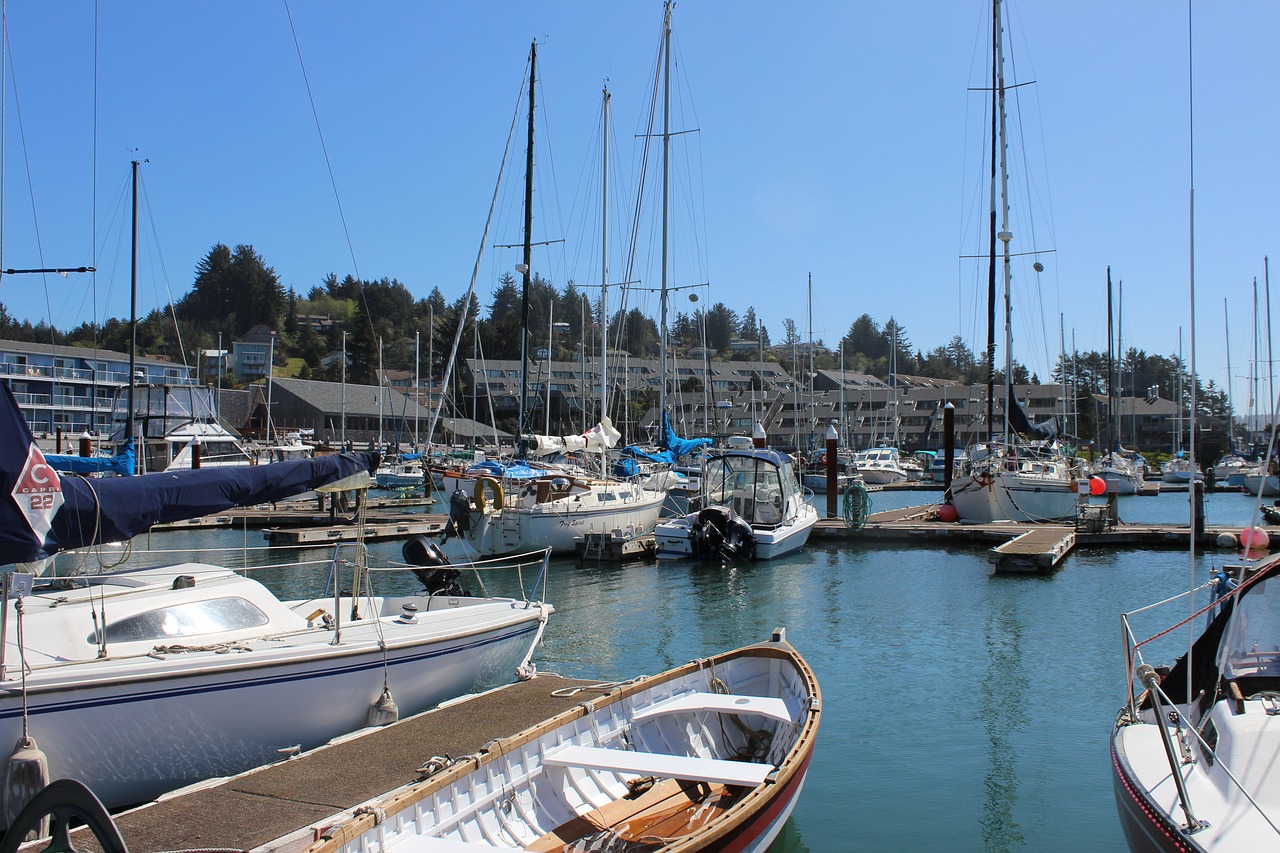 newport oregon marina oregon free photo