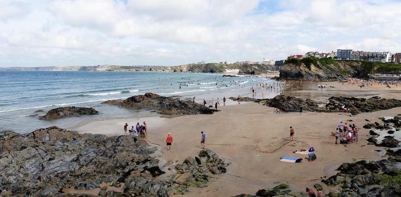 newquay cornwall england free photo