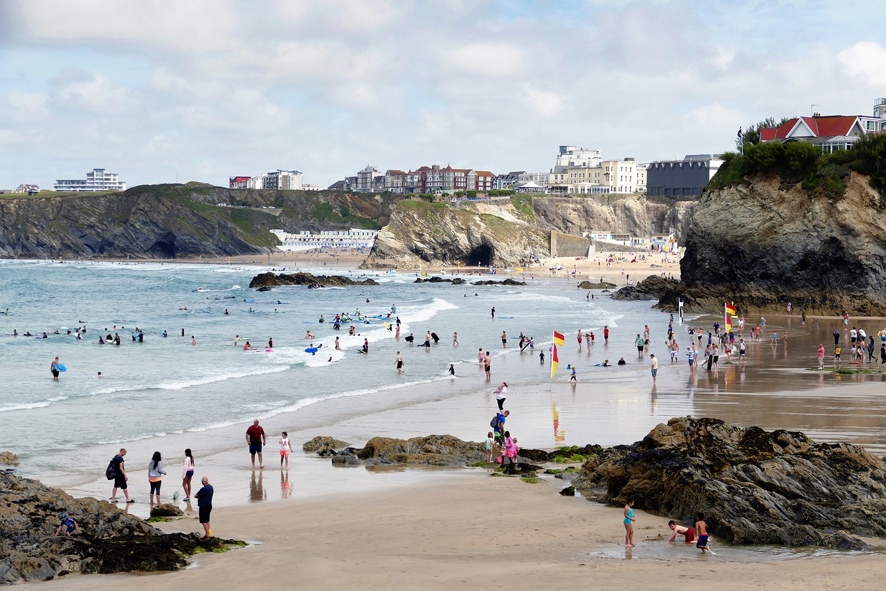 newquay cornwall england free photo