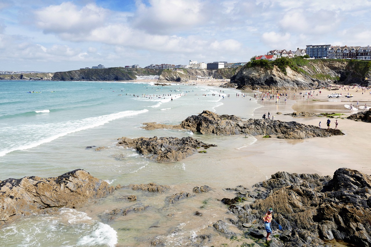 newquay cornwall england free photo