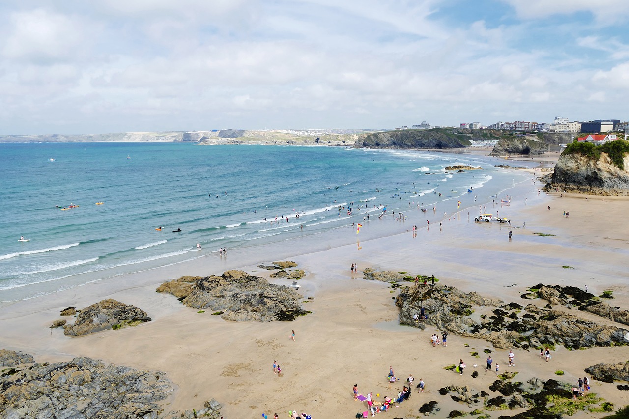 newquay cornwall england free photo