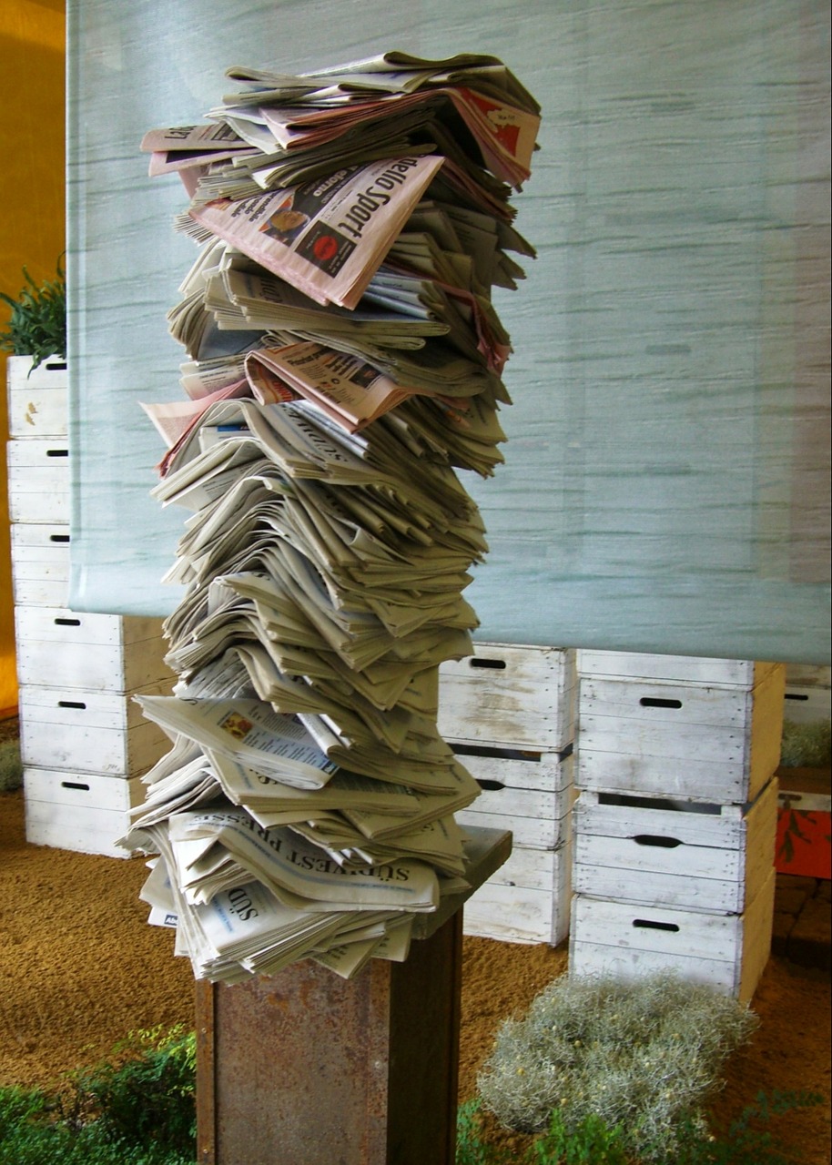newspaper paper stack stele free photo