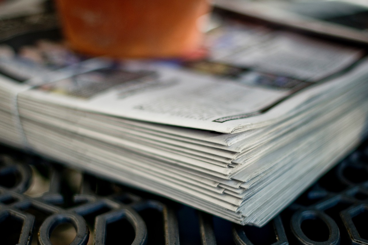 newspaper paper material free photo