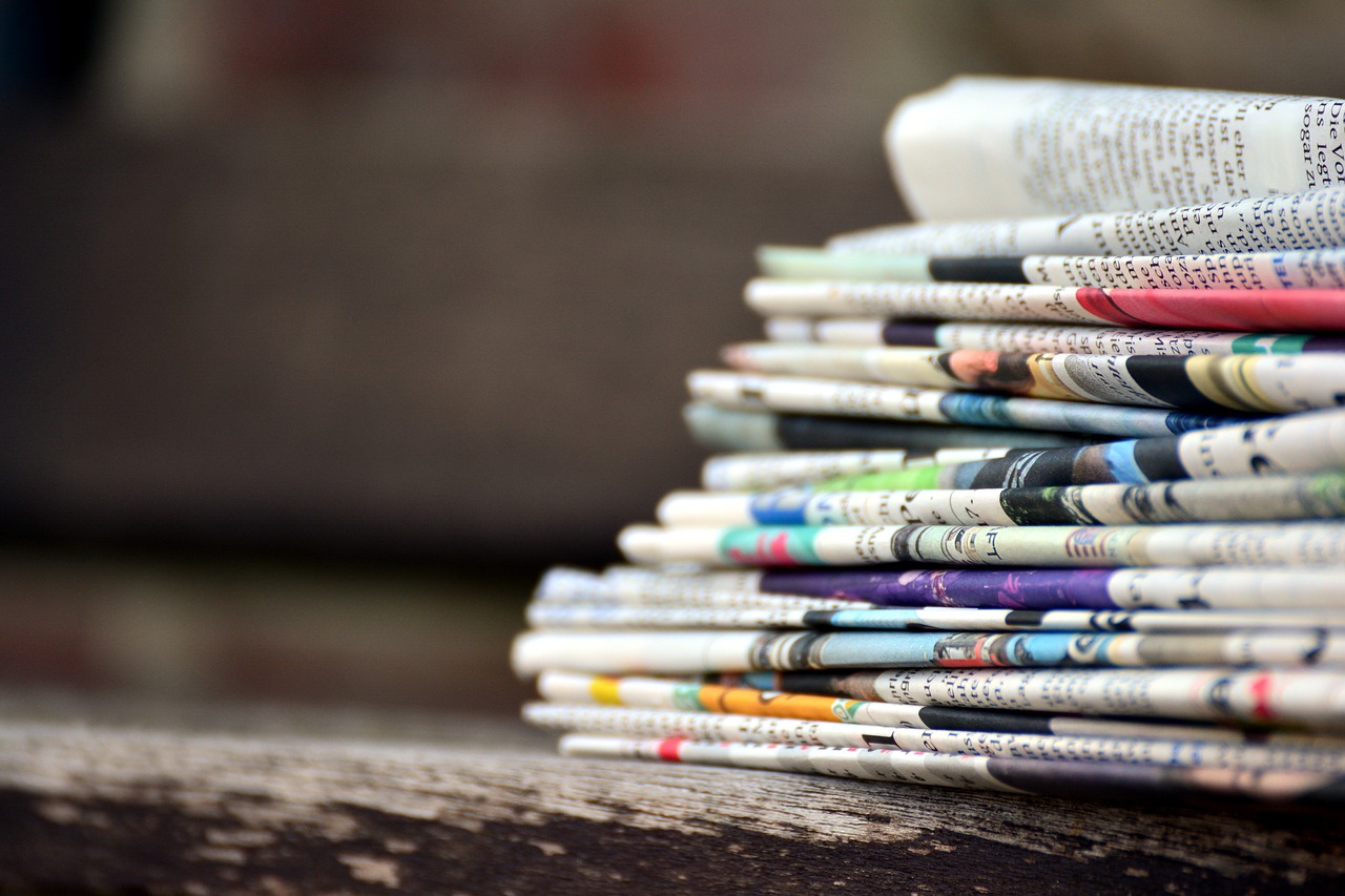 newspapers  paper stack  press free photo