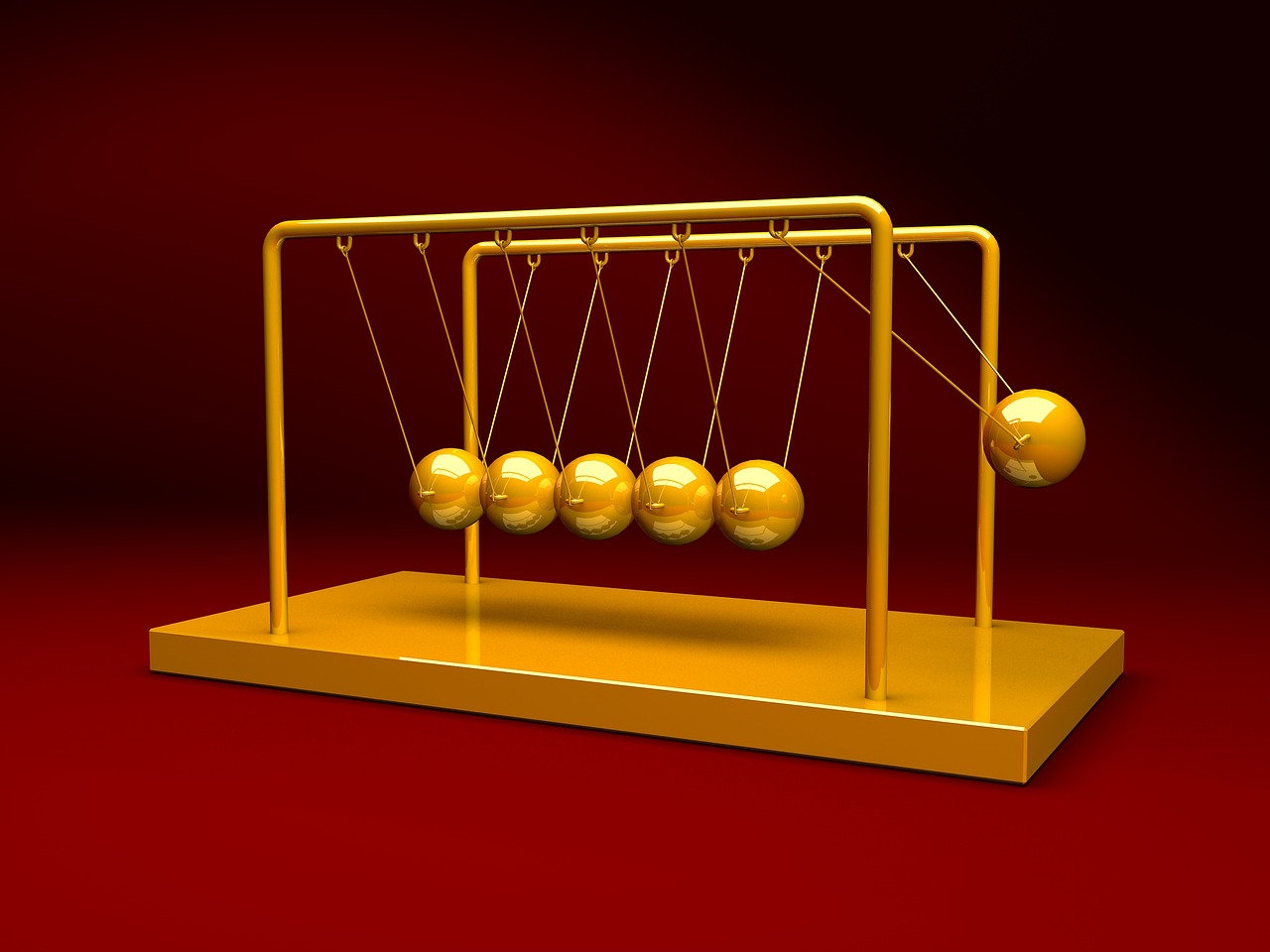 newtons cradle physics free photo