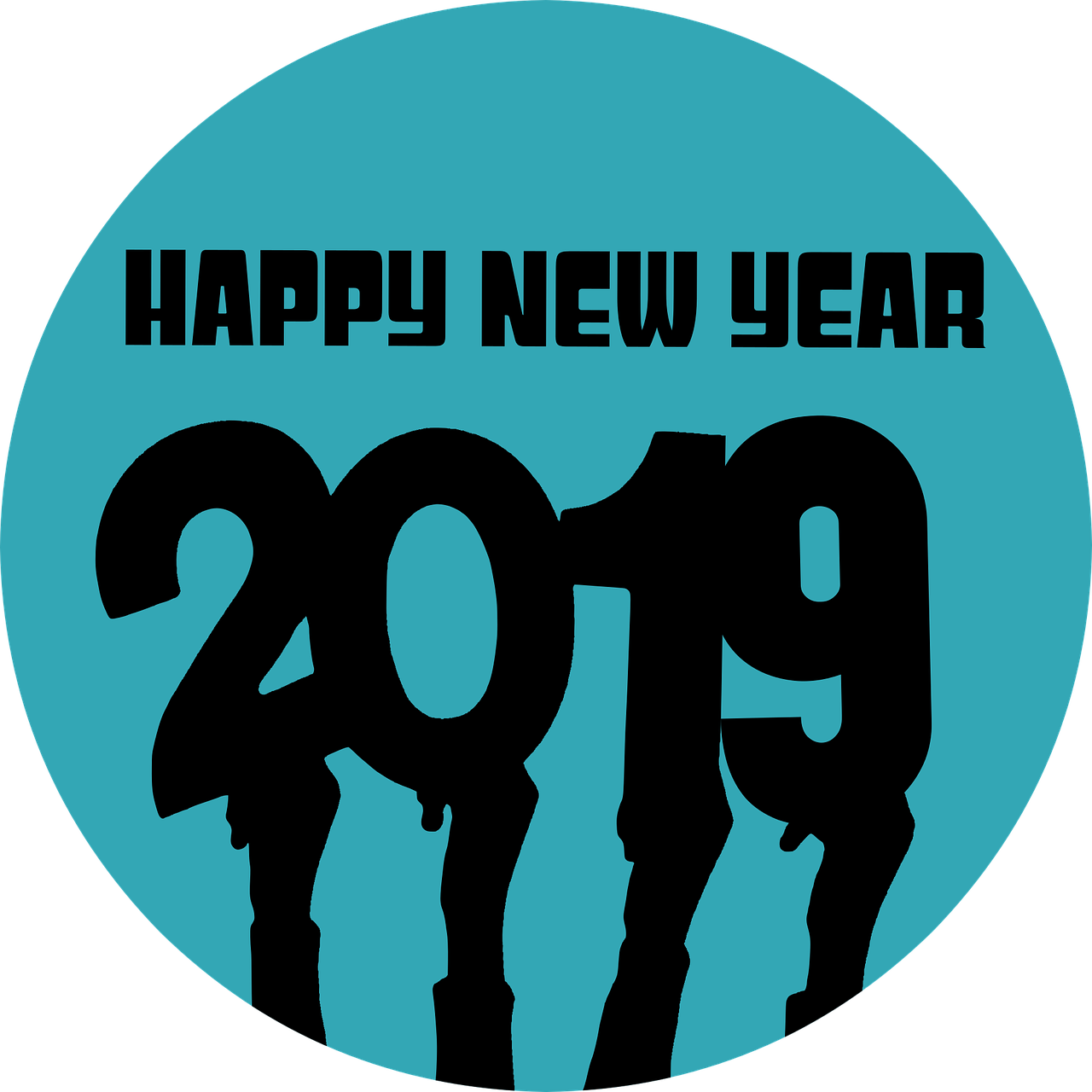 newyear  2019  happy new year free photo