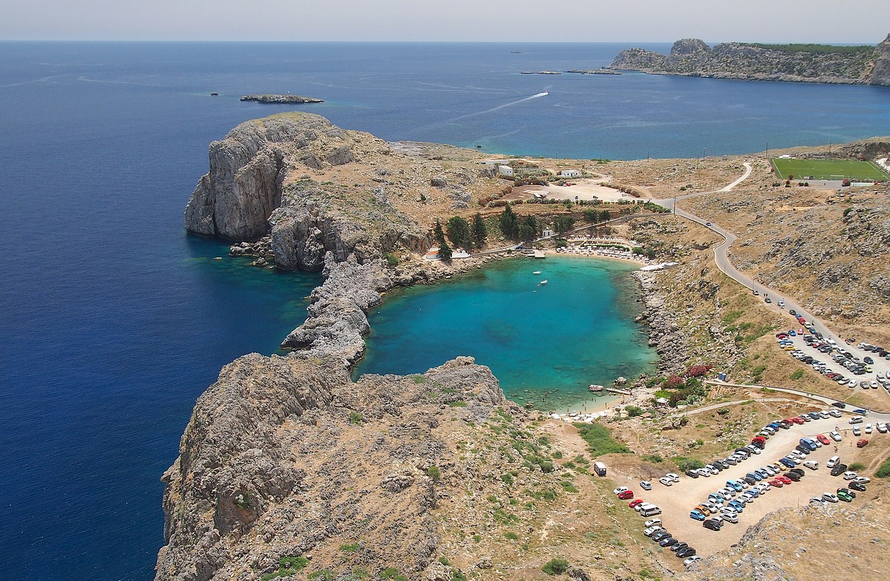 next to lindos  rhodes  greece free photo