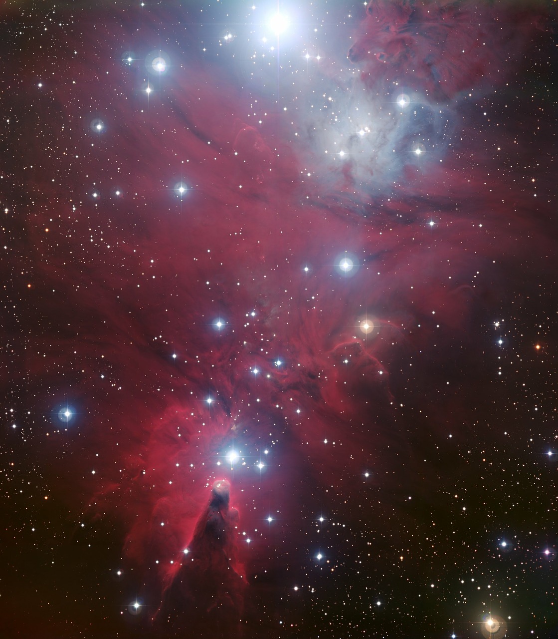 ngc 2264 dark nebula cone nebula free photo