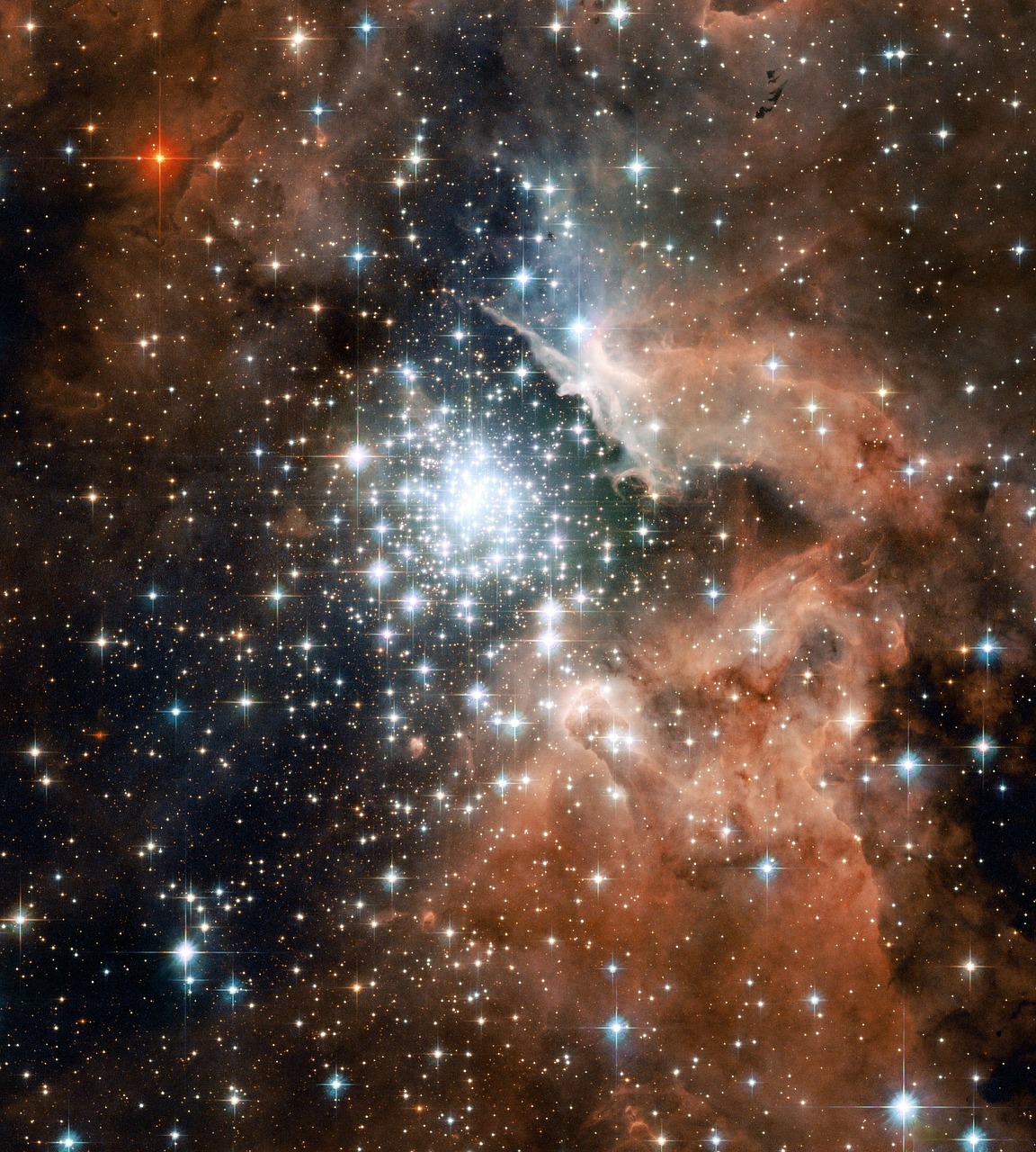 ngc 3603 emission nebula constellation free photo