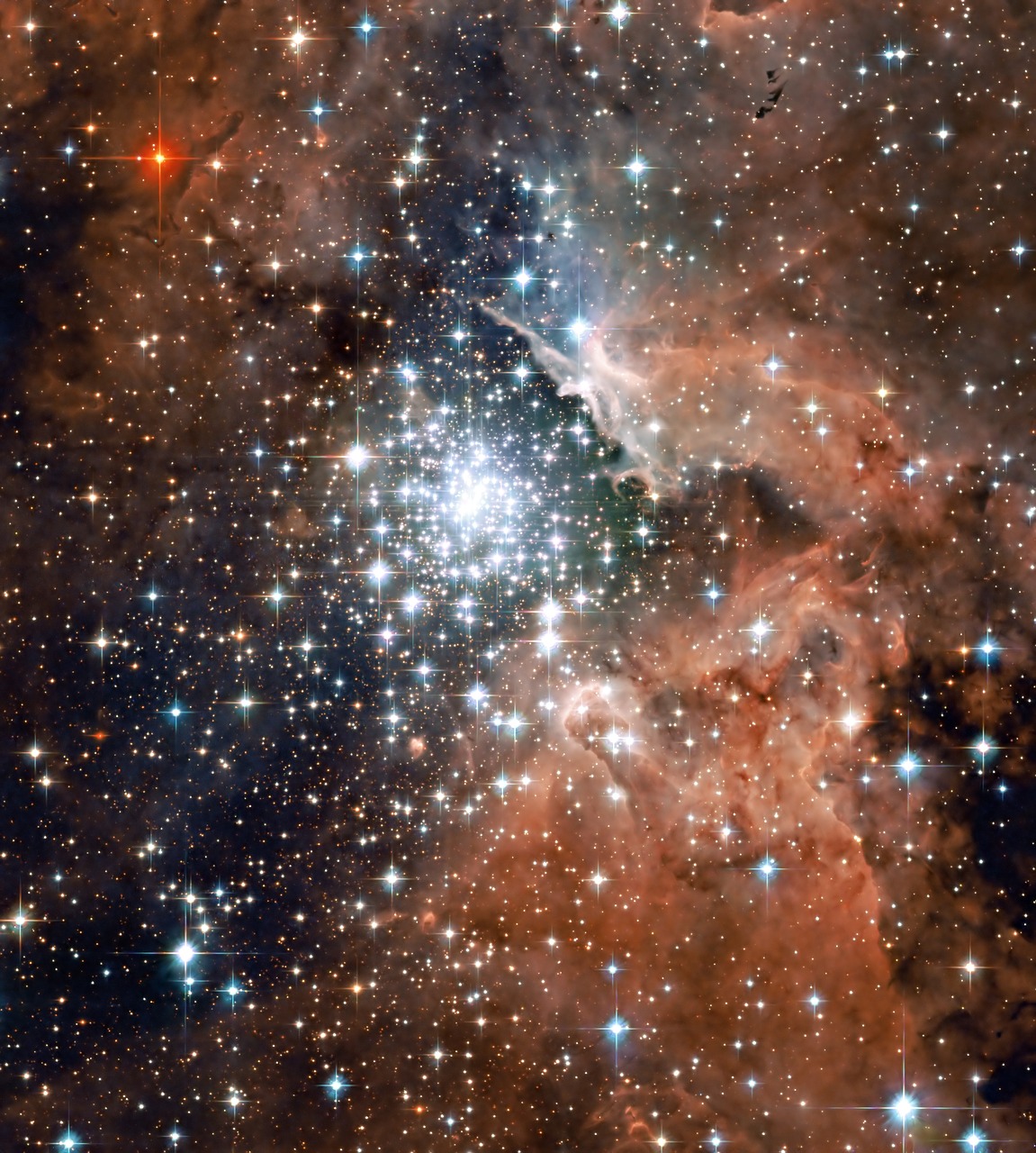 ngc 3603 nebula space free photo