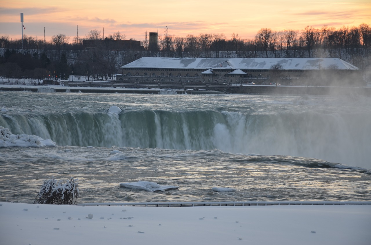 niagara falls winter frozen free photo